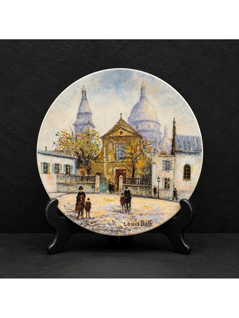 Vintage Louis Dali Sacre Coeur Montmartre Limoges Paris Limited Plate 8.25"
